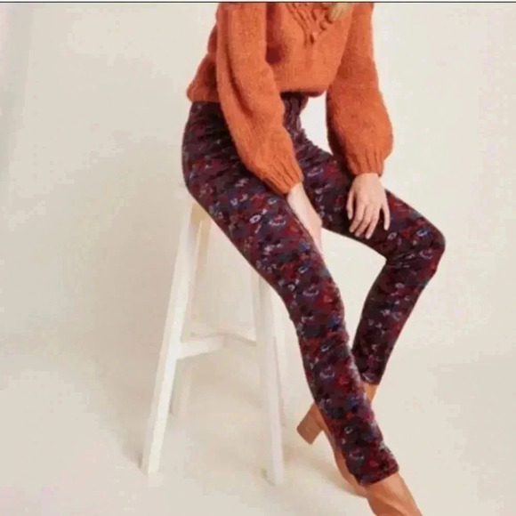 Pilcro and the Letterpress Anthropologie High Rise
Skinny Floral Pants Sz‎ 28 - Picture 1 of 15